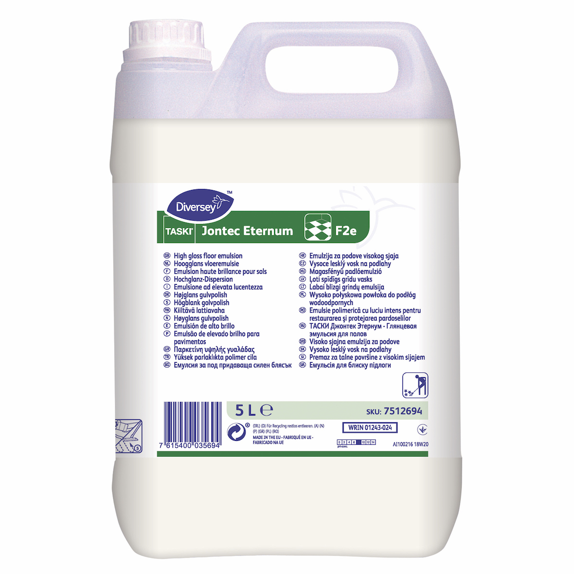 Diversey Taski Jontec Eternum, 5L(Taski vision star, 5L) для захисту підлоги.